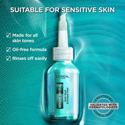 Loreal Paris | Bright Reveal | Dark Spot Exfoliant Peel-25% [AHA + BHA + PHA]