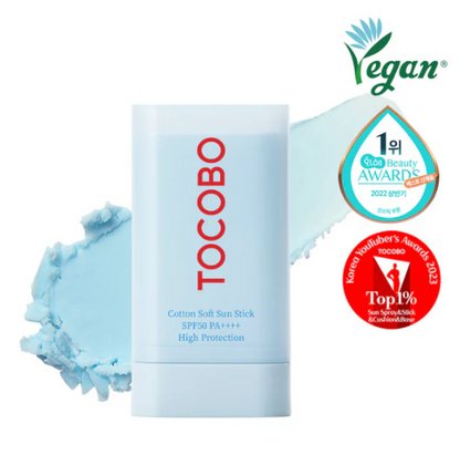 Tocobo - Cotton Soft Sun Stick SPF50+ PA++++