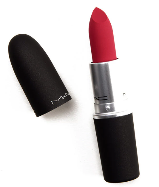MAC | Powder Kiss Lipstick-306 Shocking Revelation (Cool Toned-Medium Red)