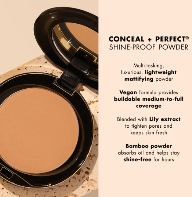 Milani Conceal + Perfect Shine-Proof Powder- Nude Claire (Light With Yellow Undertones)