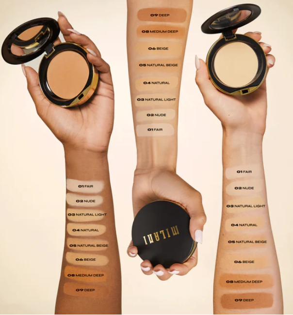 Milani Conceal + Perfect Shine-Proof Powder- Nude Claire (Light With Yellow Undertones)