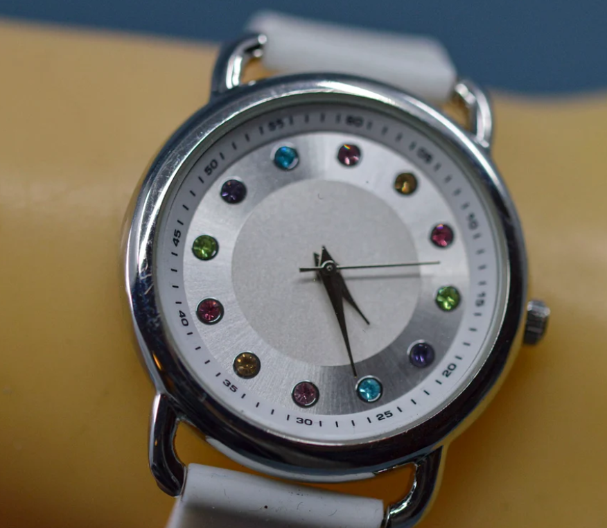 Time and Tru Crystal Accents Ladies Watch