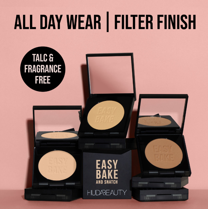 Huda Beauty | Easy Bake and Snatch Pressed Talc-Free Brightening and Setting Powder