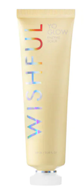 Huda Beauty | Wishful | Yo Glow AHA & BHA Facial Enzyme Scrub