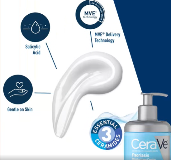 Cera Ve | Psoriasis | Moisturizing Cream | Reduces Scaling