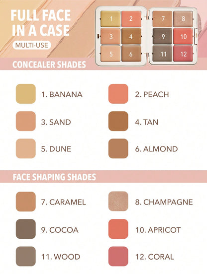 SHEGLAM All About That Face Multifunctional Face Palette – Vanilla Sculpt