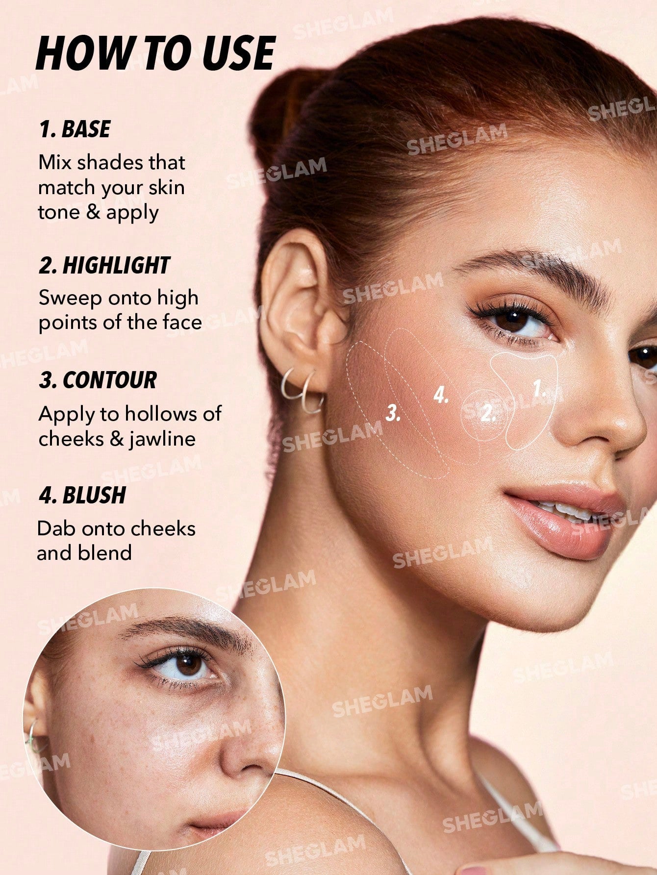 SHEGLAM All About That Face Multifunctional Face Palette – Vanilla Sculpt