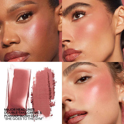 PATRICK TA Mini Major Headlines Double-Take Crème & Powder Blush Duo Set