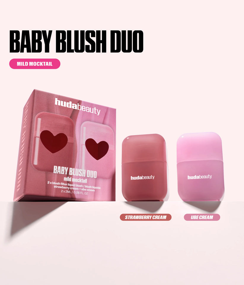 Huda Beauty Baby Blush Mild Mocktail Duo Kit