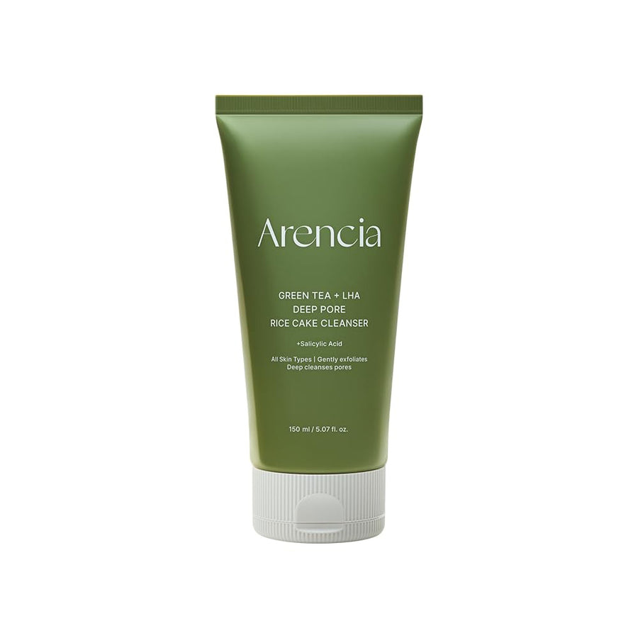 Arencia Green Tea + LHA Deep Pore Rice Cake Cleanser