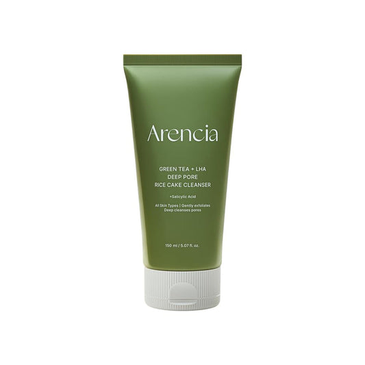 Arencia Green Tea + LHA Deep Pore Rice Cake Cleanser