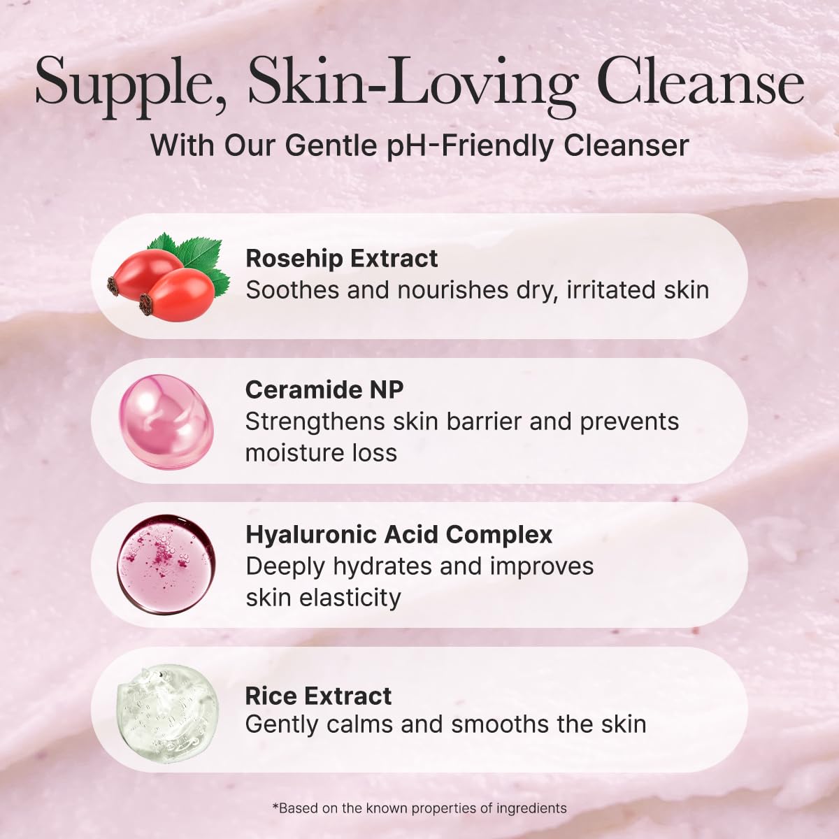 Arencia Rosehip Mild pH Balancing Rice Cake Cleanser