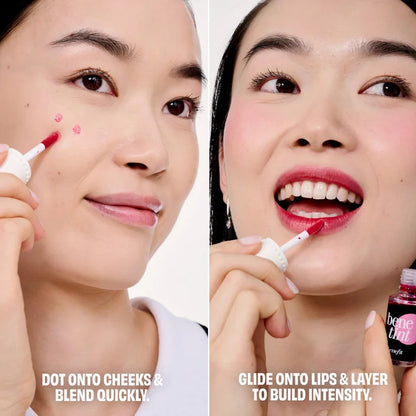 Benefit Cosmetics Rollin’ With Benetint Cheek & Lip Tint + Limited Edition Lip Oil Duo With Beauty Bag