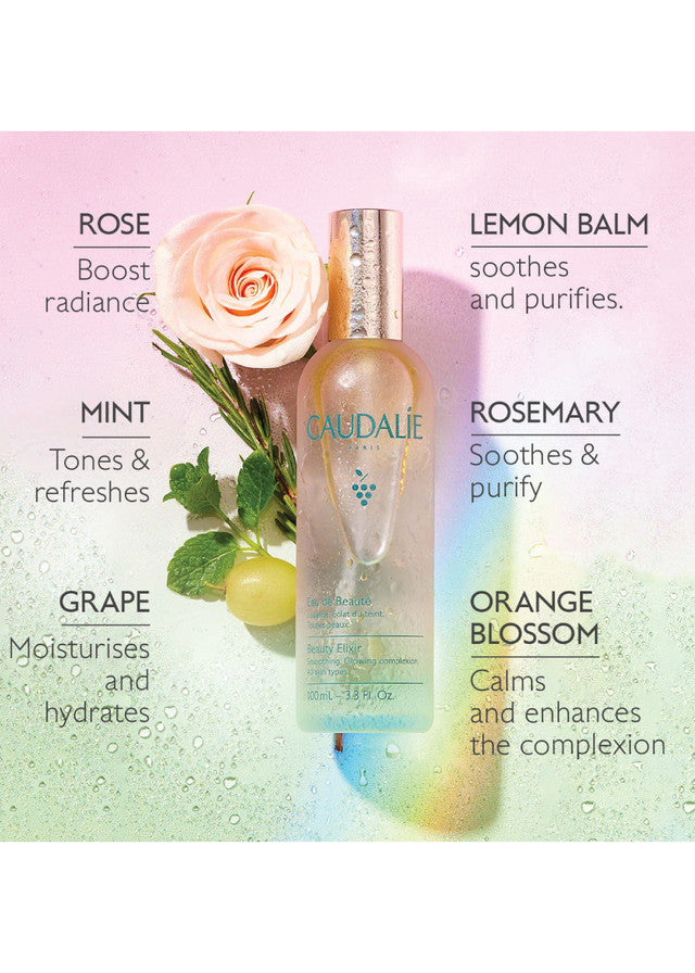 Caudalie Beauty Elixir Detox & Glow Bestsellers Trio set