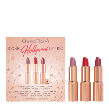 Charlotte Tilbury Mini Iconic Hollywood Lipstick Trio Set