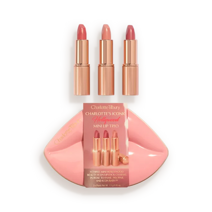 Charlotte Tilbury Mini Iconic Hollywood Lipstick Trio Set