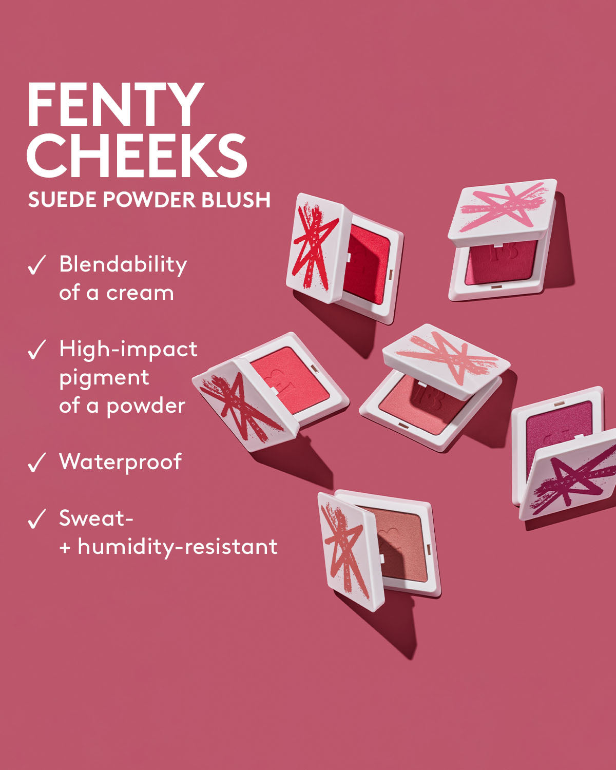 Fenty Beauty by Rihanna Fenty Cheeks Suede Waterproof Powder Blush