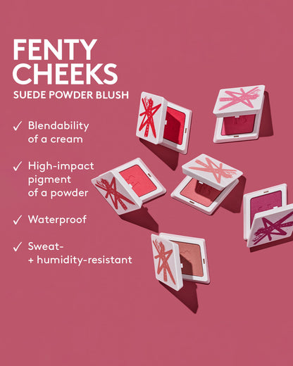 Fenty Beauty by Rihanna Fenty Cheeks Suede Waterproof Powder Blush