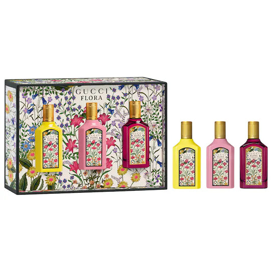 Gucci Mini Flora Gorgeous Collection Perfume Sampler Gift Set(5 ml)