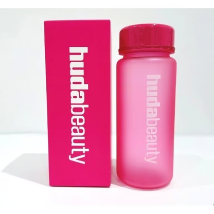 Huda Beauty Branded Pink Water Bottle