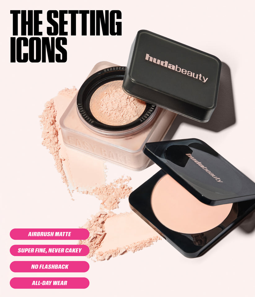 Huda Beauty Easy Bake Airbrush Matte Pressed Powder(New Version)