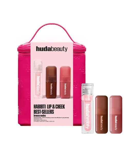 Huda Beauty Habibti Lip & Cheek Best-Sellers Kit