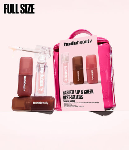 Huda Beauty Habibti Lip & Cheek Best-Sellers Kit