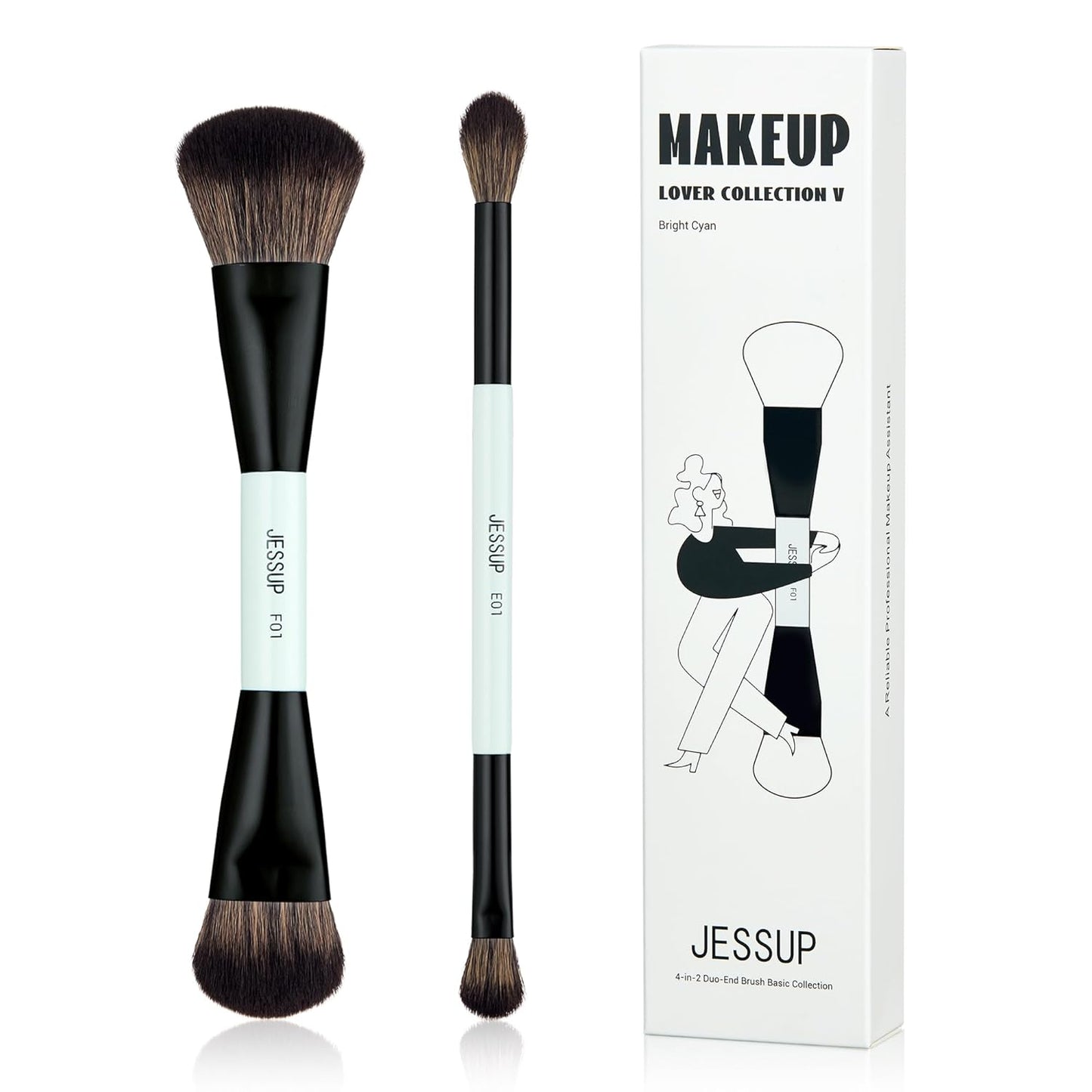 Jessup 4-in-2 Duo-End Brush Basic Collection T502