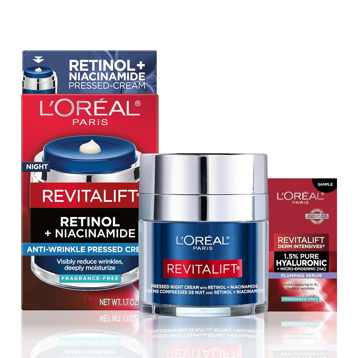 L'Oréal Paris Revitalift Derm Intensives Pressed Night Cream with Retinol + Niacinamide