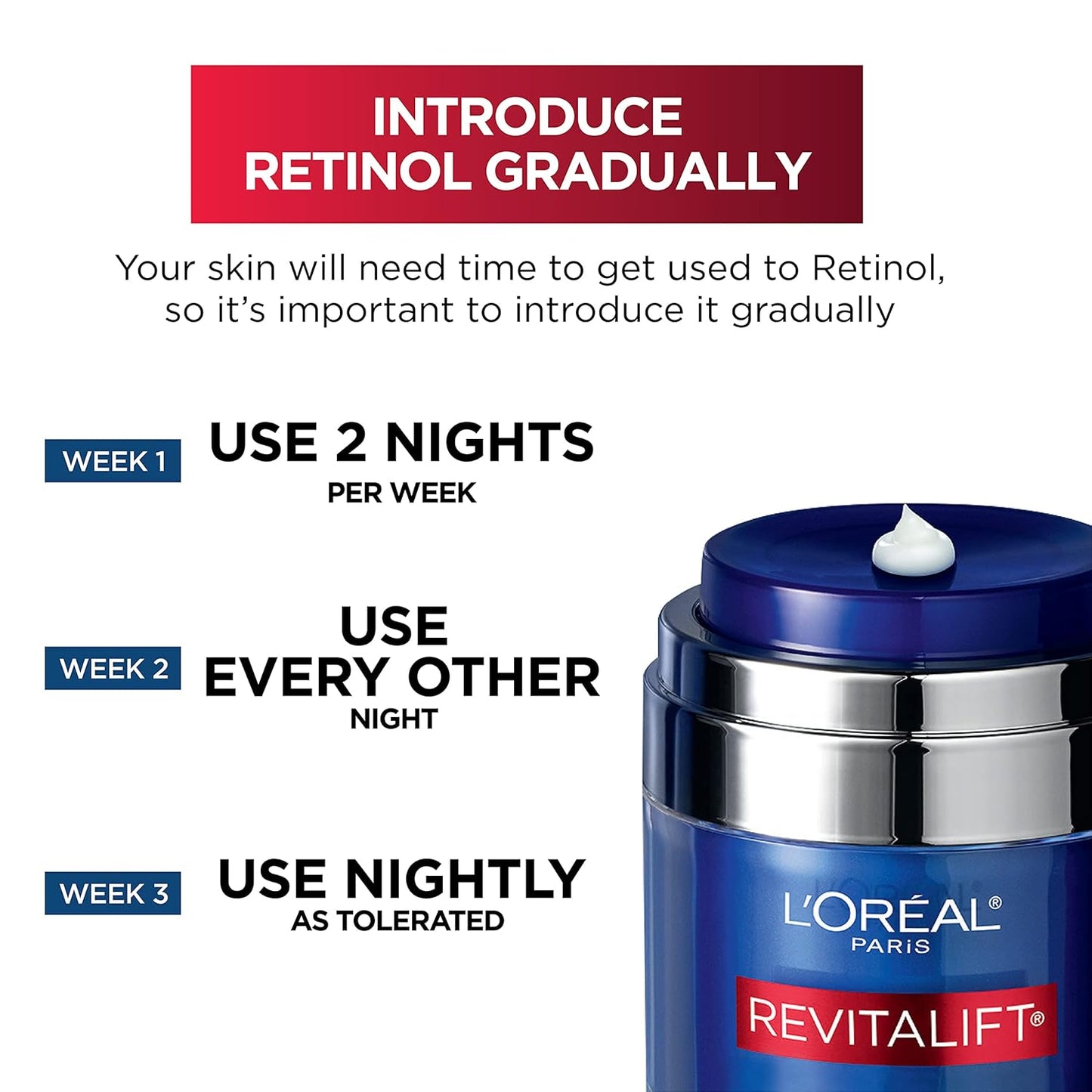 L'Oréal Paris Revitalift Derm Intensives Pressed Night Cream with Retinol + Niacinamide