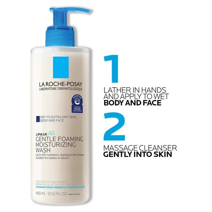 La Roche-Posay Lipikar Wash AP+ Gentle Foaming Moisturizing Body & Face Wash