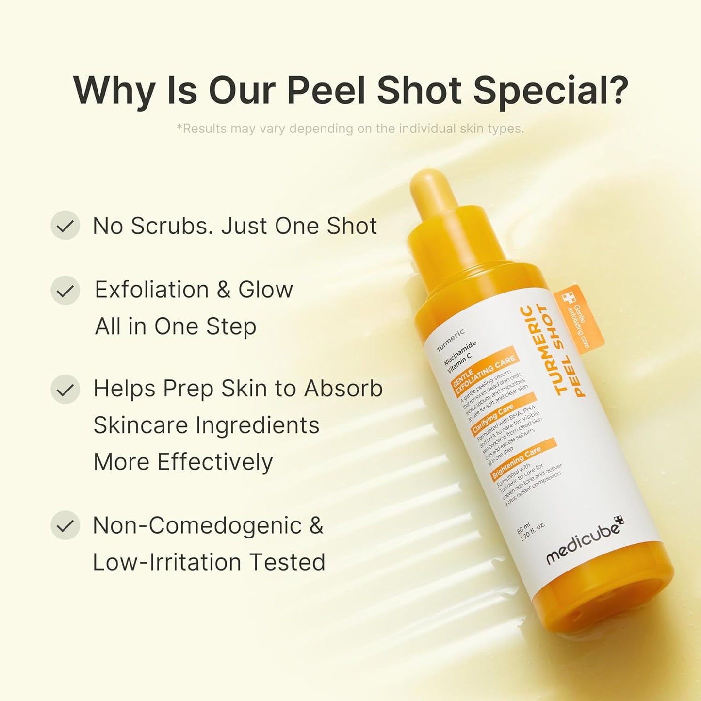 Medicube Kojic Acid Turmeric Peel Shot