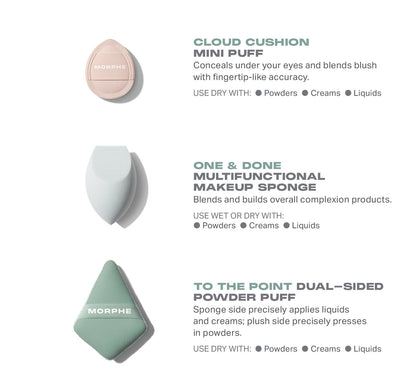 Morphe All Bases Covered 3-Piece Tool Set