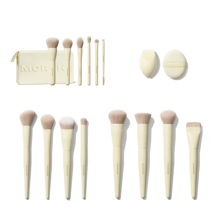 Morphe Buttery Blends 6-Piece Travel Brush Set + Tools Duo
