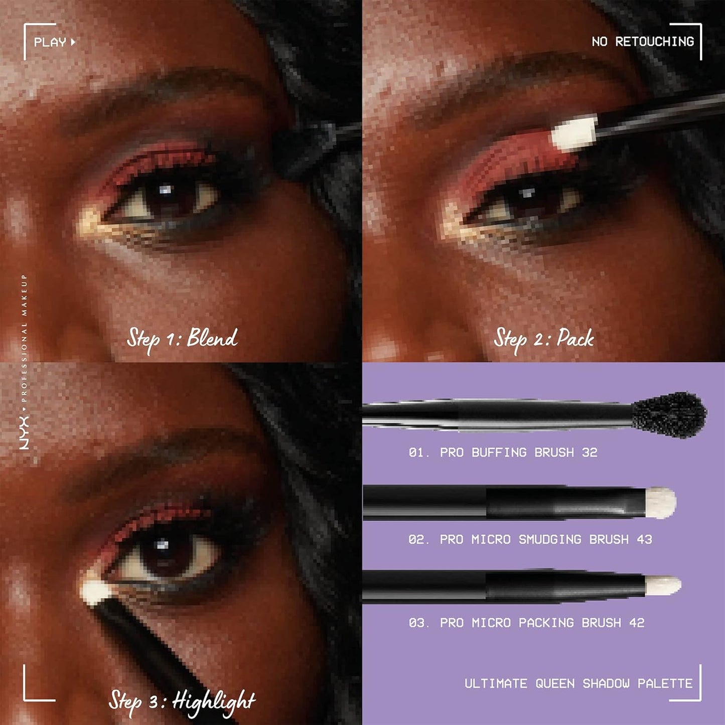 NYX Professional Makeup Ultimate Color Eyeshadow Palette
