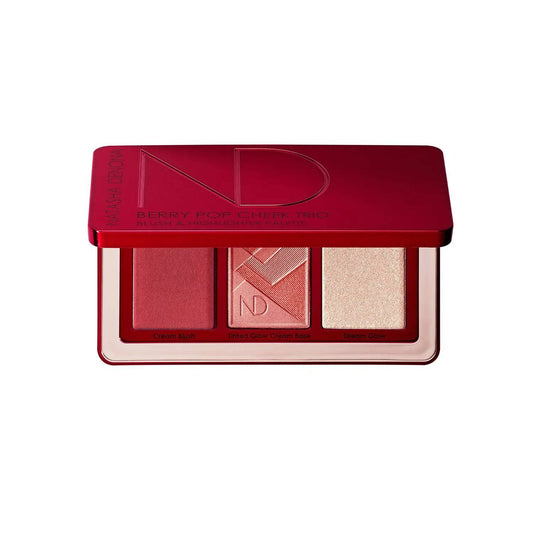 Natasha Denona Berry Pop Cheek Trio Blush & Highlighter Palette