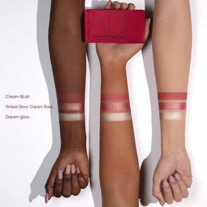 Natasha Denona Berry Pop Cheek Trio Blush & Highlighter Palette