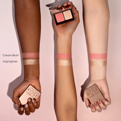 Natasha Denona | Rose Cheek Duo Creaam Blush and Highlighter
