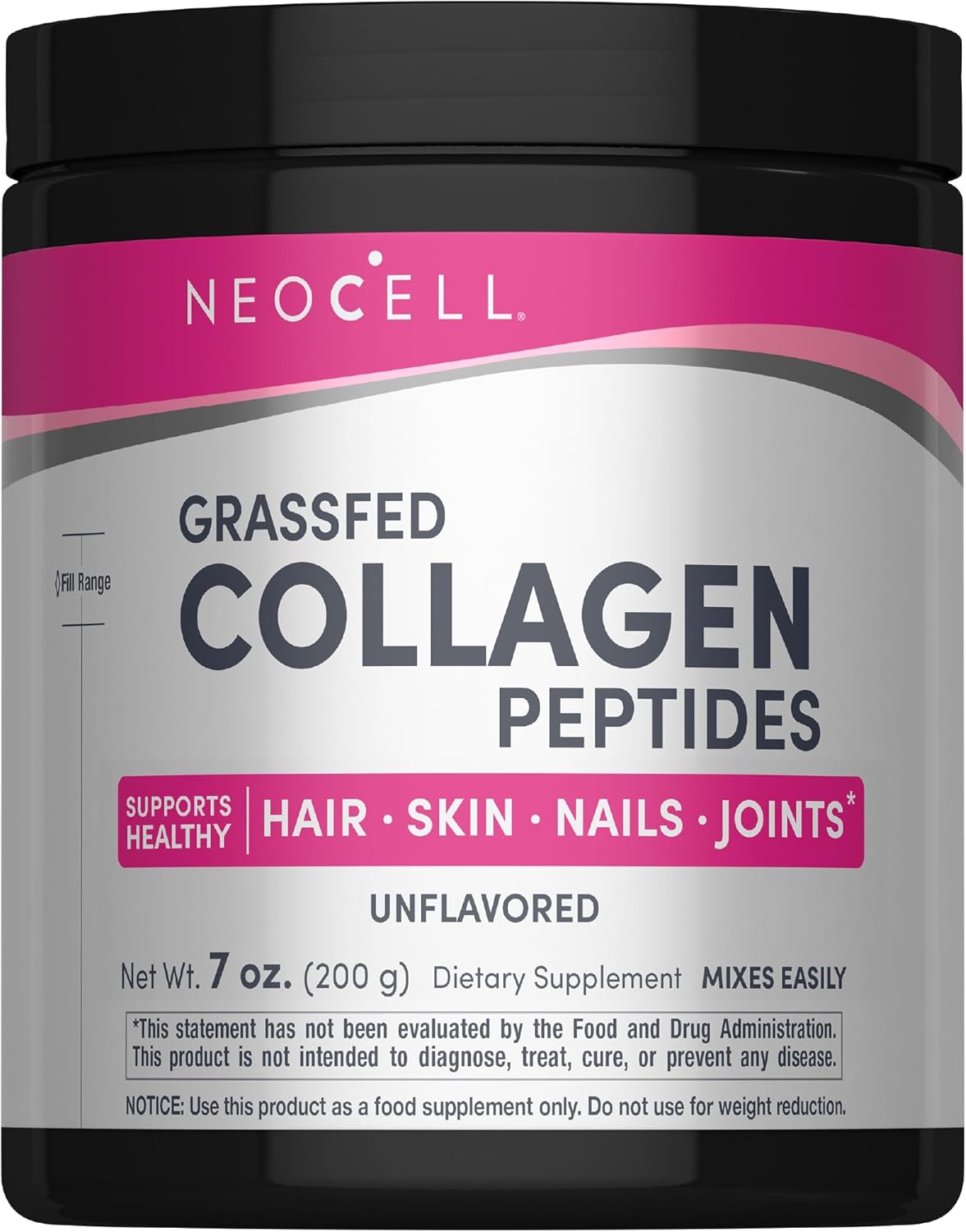 NeoCell Grassfed Collagen Peptides Powder Unflavored