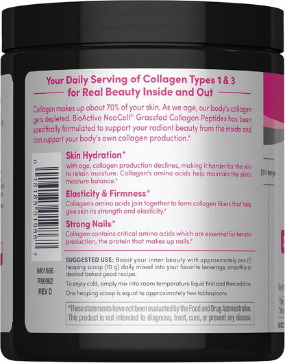 NeoCell Grassfed Collagen Peptides Powder Unflavored