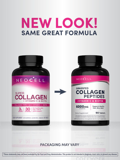 NeoCell Grassfed Collagen Peptides + Vitamin C & Biotin