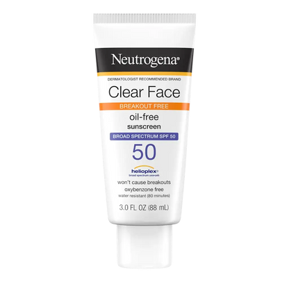 Neutrogena Clear Face Liquid Lotion Sunscreen Broad Spectrum SPF 50