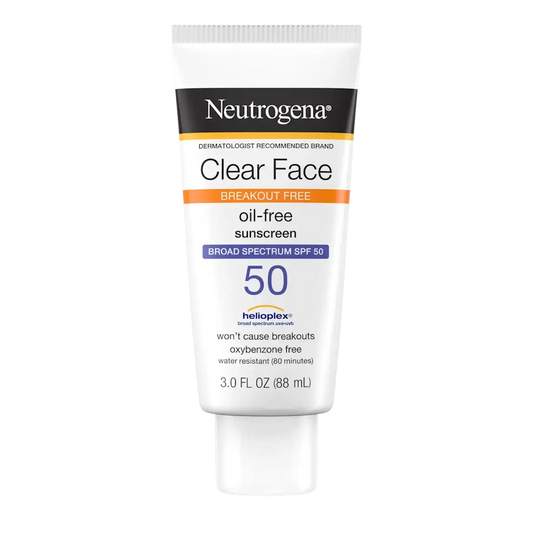 Neutrogena Clear Face Liquid Lotion Sunscreen Broad Spectrum SPF 50