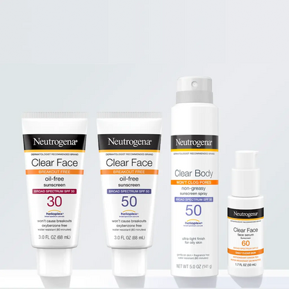 Neutrogena Clear Face Liquid Lotion Sunscreen Broad Spectrum SPF 50