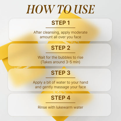 P.CALM Turmeric Bubble Deep Mask