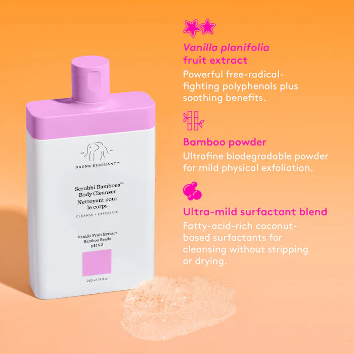 Drunk Elephant Scrubbi Bamboes Body Cleanser