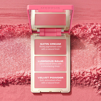 Morphe Cheek Thrills Multi-Finish Face Trio