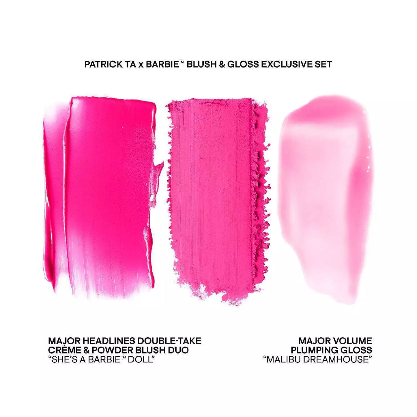 Patrick Ta x Barbie Blush Duo and Lip Plumper