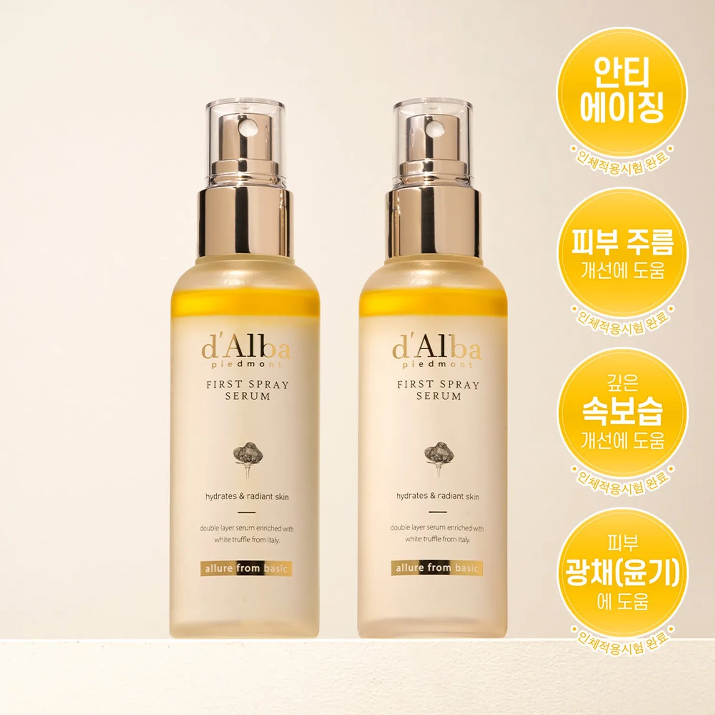 Premium Vegan d'Alba White Truffle First Spray Serum Set