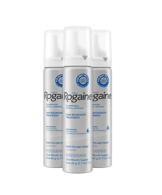 Rogaine Men's 5% Minoxidil Unscented Foam